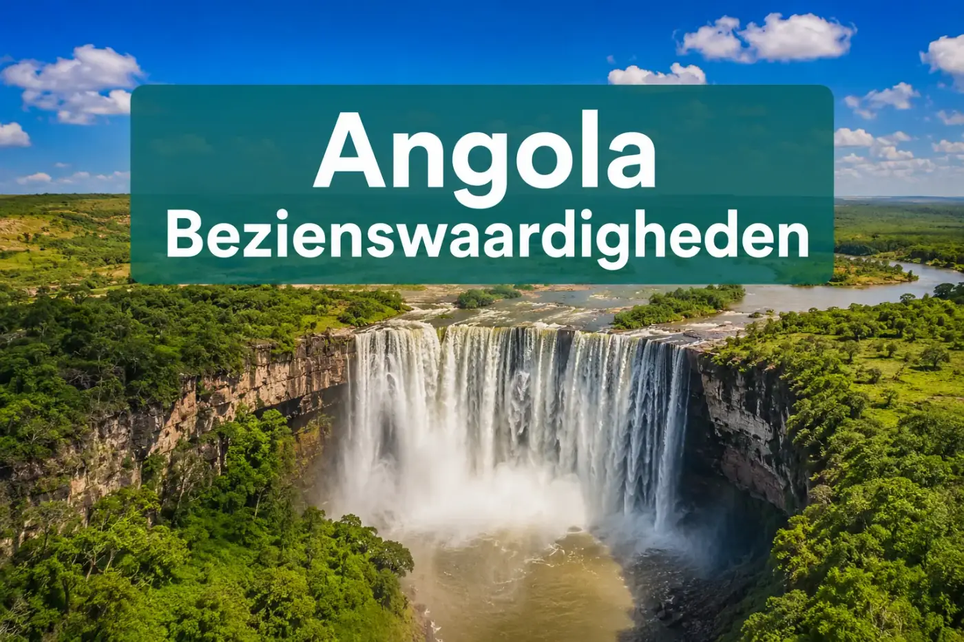De Kalandula-watervallen in Malanje, een van de grootste watervallen van Afrika